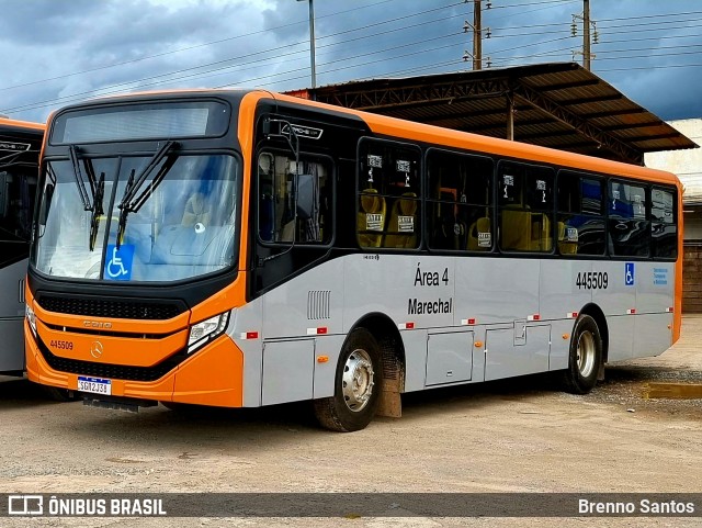 Auto Viação Marechal Brasília 445509 na cidade de Taguatinga, Distrito Federal, Brasil, por Brenno Santos. ID da foto: 10823120.