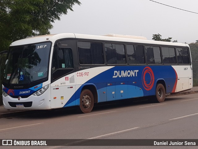 Viação Dumont 167 na cidade de Itabirito, Minas Gerais, Brasil, por Daniel Junior Sena. Número da foto: #10822984.