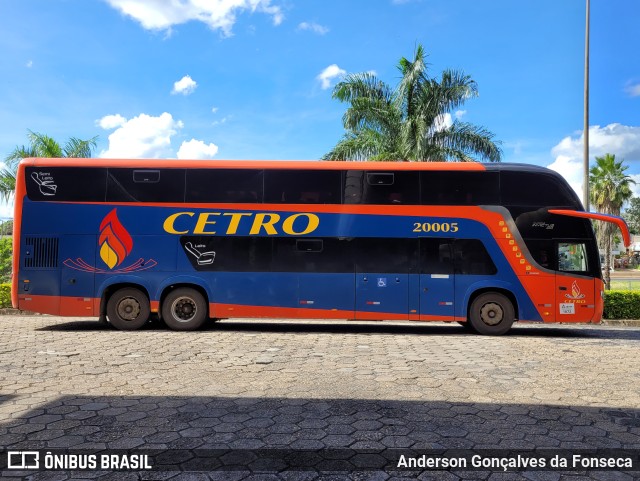 Viação Cetro 20005 na cidade de Uberlândia, Minas Gerais, Brasil, por Anderson Gonçalves da Fonseca. Número da foto: #10822196.