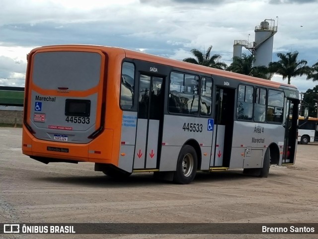 Auto Viação Marechal Brasília 445533 na cidade de Taguatinga, Distrito Federal, Brasil, por Brenno Santos. ID da foto: 10823146.