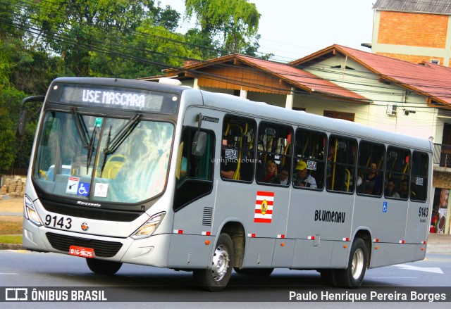 BluMob - Concessionária de Transporte Urbano de Blumenau 9143 na cidade de Blumenau, Santa Catarina, Brasil, por Paulo Henrique Pereira Borges. Número da foto: #10737369.