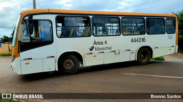 Auto Viação Marechal Brasília 444316 na cidade de Samambaia, Distrito Federal, Brasil, por Brenno Santos. ID da foto: 10734017.