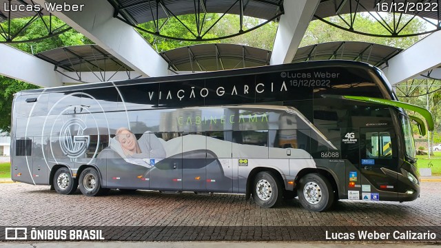 Viação Garcia 86088 na cidade de Joinville, Santa Catarina, Brasil, por Lucas Weber Calizario. ID da foto: 10735502.