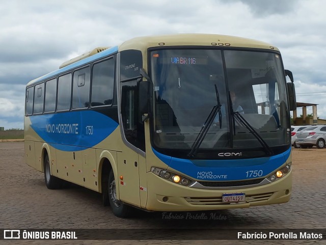 Viação Novo Horizonte 1750 na cidade de Vitória da Conquista, Bahia, Brasil, por Fabrício Portella Matos. ID da foto: 10736070.