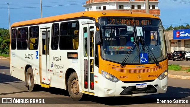 Auto Viação Marechal Brasília 444227 na cidade de Samambaia, Distrito Federal, Brasil, por Brenno Santos. Número da foto: #10733997.
