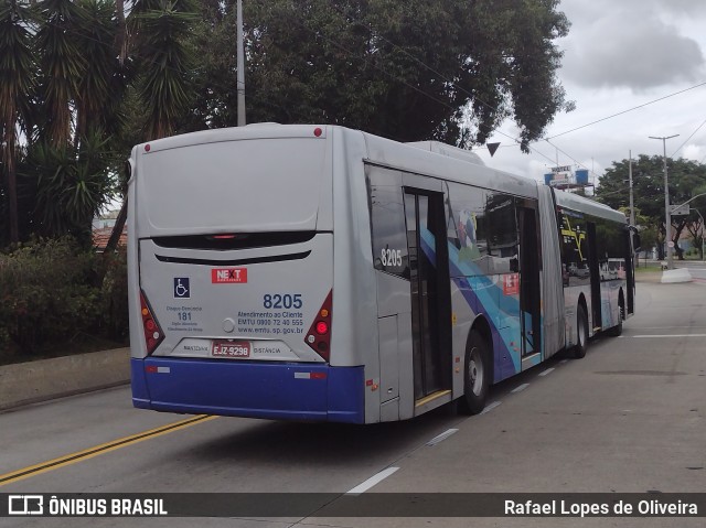 Next Mobilidade - ABC Sistema de Transporte 8205 na cidade de São Paulo, São Paulo, Brasil, por Rafael Lopes de Oliveira. ID da foto: 10735900.