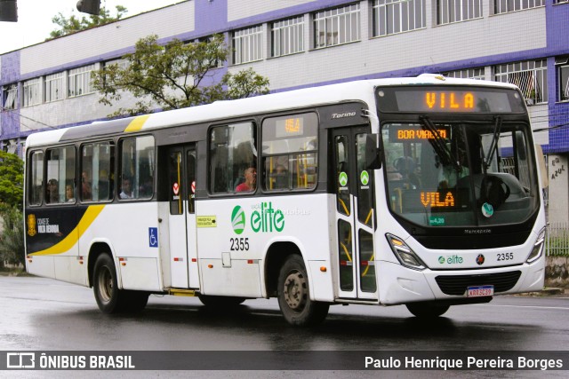 Viação Elite 2355 na cidade de Volta Redonda, Rio de Janeiro, Brasil, por Paulo Henrique Pereira Borges. ID da foto: 10737276.