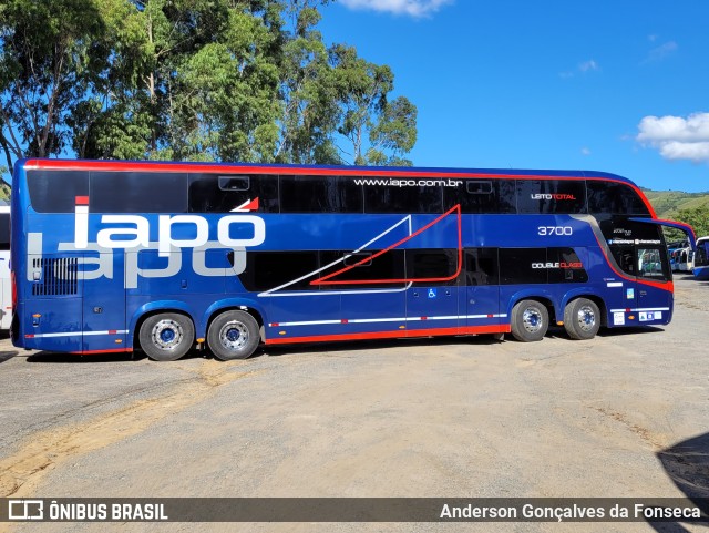 Viação Santana Iapó 3700 na cidade de Aparecida, São Paulo, Brasil, por Anderson Gonçalves da Fonseca. ID da foto: 10733891.