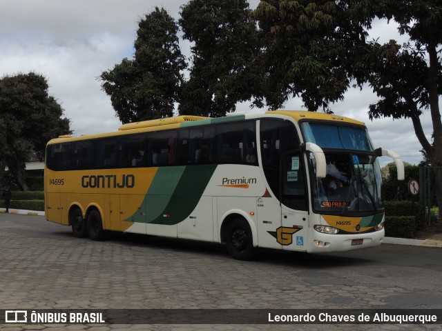 Empresa Gontijo de Transportes 14695 na cidade de Vitória da Conquista, Bahia, Brasil, por Leonardo Chaves de Albuquerque. ID da foto: 10735989.