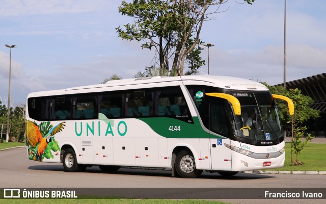 Empresa União de Transportes 4144 na cidade de Florianópolis, Santa Catarina, Brasil, por Francisco Ivano. ID da foto: 10736692.