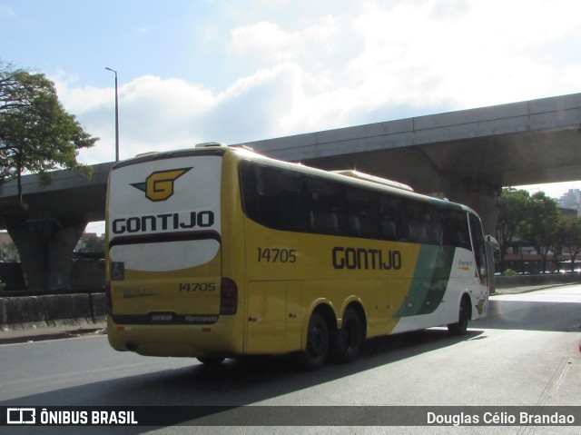 Empresa Gontijo de Transportes 14705 na cidade de Belo Horizonte, Minas Gerais, Brasil, por Douglas Célio Brandao. ID da foto: 10737145.