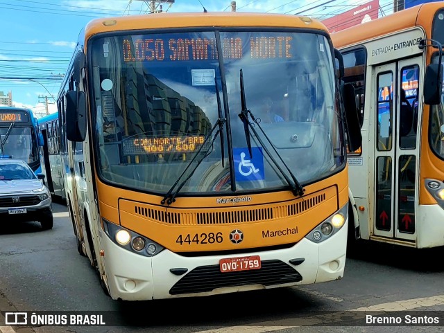 Auto Viação Marechal Brasília 444286 na cidade de Taguatinga, Distrito Federal, Brasil, por Brenno Santos. Número da foto: #10734000.