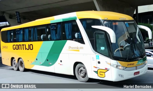 Empresa Gontijo de Transportes 21450 na cidade de Belo Horizonte, Minas Gerais, Brasil, por Hariel Bernades. Número da foto: #10737701.