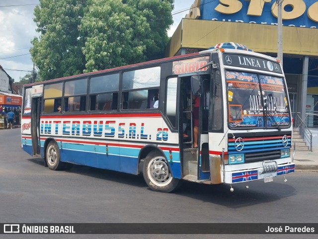 Inter Bus SRL - Linea 1 26 na cidade de San Lorenzo, Central, Paraguai, por José Paredes. Número da foto: #10825710.