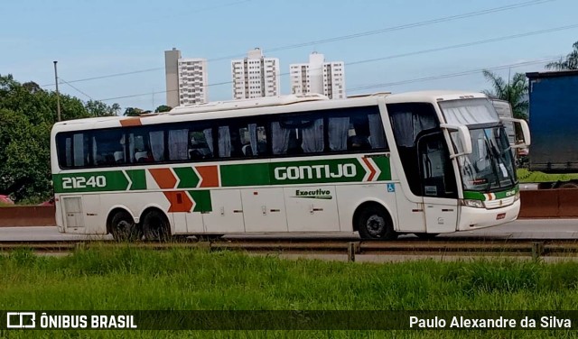 Empresa Gontijo de Transportes 21240 na cidade de Betim, Minas Gerais, Brasil, por Paulo Alexandre da Silva. ID da foto: 10827489.