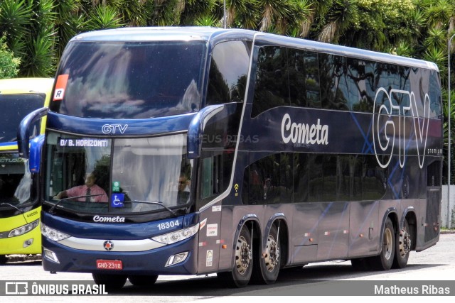 Viação Cometa 18304 na cidade de Curitiba, Paraná, Brasil, por Matheus Ribas. ID da foto: 10828194.