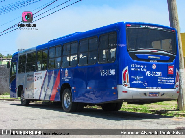 VB Transportes e Turismo VB-31.208 na cidade de Itu, São Paulo, Brasil, por Henrique Alves de Paula Silva. ID da foto: 10826151.