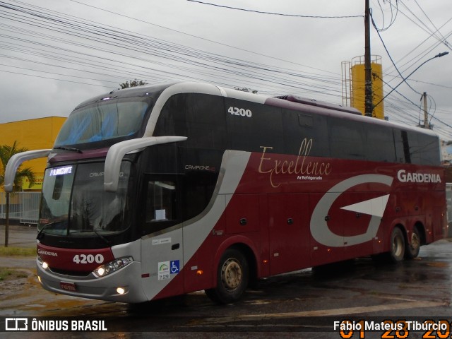 Expresso Gardenia 4200 na cidade de Três Corações, Minas Gerais, Brasil, por Fábio Mateus Tibúrcio. ID da foto: 10825463.