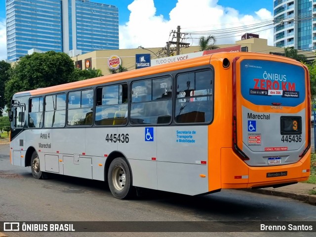 Auto Viação Marechal Brasília 445436 na cidade de Taguatinga, Distrito Federal, Brasil, por Brenno Santos. ID da foto: 10825983.