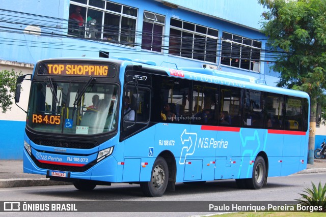 Viação Nossa Senhora da Penha RJ 188.072 na cidade de Mesquita, Rio de Janeiro, Brasil, por Paulo Henrique Pereira Borges. Número da foto: #10827866.
