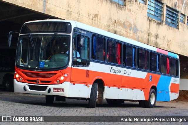 Viação Oran 20600 na cidade de Visconde do Rio Branco, Minas Gerais, Brasil, por Paulo Henrique Pereira Borges. Número da foto: #10827835.