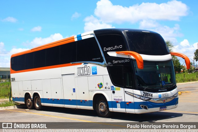 Expresso União 20044 na cidade de Caldas Novas, Goiás, Brasil, por Paulo Henrique Pereira Borges. Número da foto: #10827957.