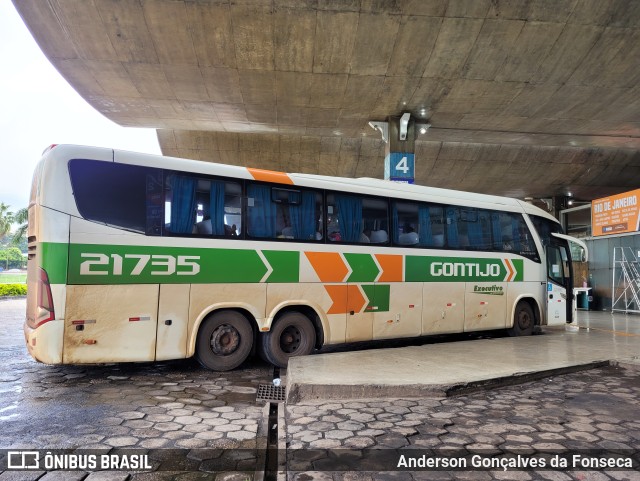 Empresa Gontijo de Transportes 21735 na cidade de Uberlândia, Minas Gerais, Brasil, por Anderson Gonçalves da Fonseca. ID da foto: 10828827.