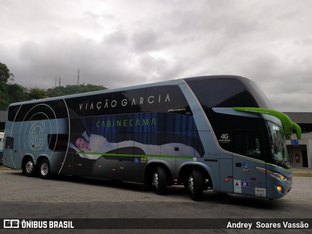 Viação Garcia 8684 na cidade de Santos, São Paulo, Brasil, por Andrey  Soares Vassão. Número da foto: #10828870.