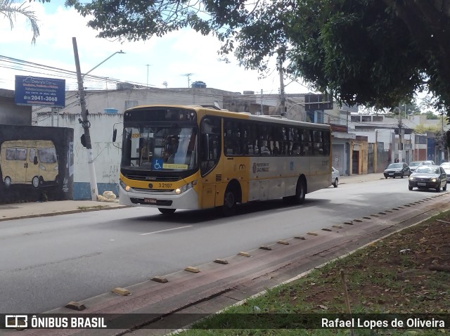 Viação Metrópole Paulista - Zona Leste 3 2107 na cidade de São Paulo, São Paulo, Brasil, por Rafael Lopes de Oliveira. Número da foto: #10830246.