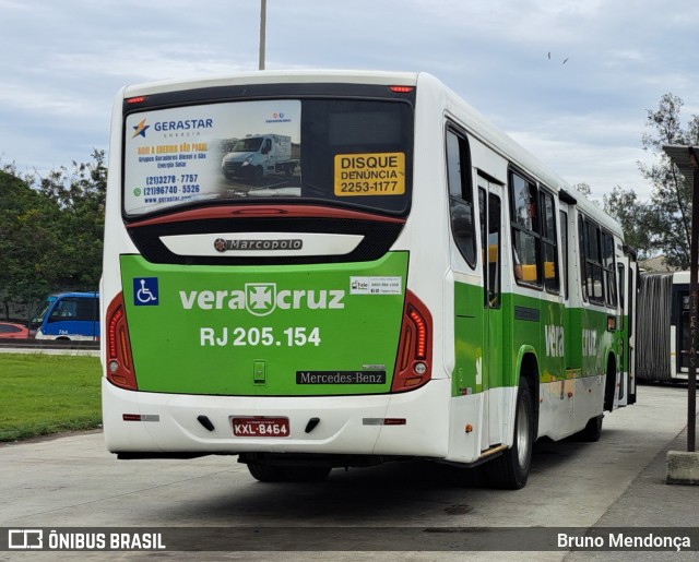 Viação Vera Cruz RJ 205.154 na cidade de Rio de Janeiro, Rio de Janeiro, Brasil, por Bruno Mendonça. Número da foto: #10829233.