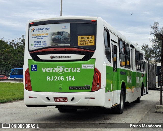 Viação Vera Cruz RJ 205.154 na cidade de Rio de Janeiro, Rio de Janeiro, Brasil, por Bruno Mendonça. ID da foto: 10829233.