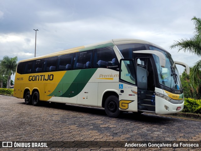 Empresa Gontijo de Transportes 19035 na cidade de Uberlândia, Minas Gerais, Brasil, por Anderson Gonçalves da Fonseca. ID da foto: 10828805.