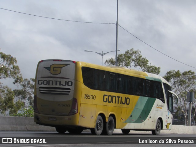 Empresa Gontijo de Transportes 18500 na cidade de Caruaru, Pernambuco, Brasil, por Lenilson da Silva Pessoa. ID da foto: 10830175.