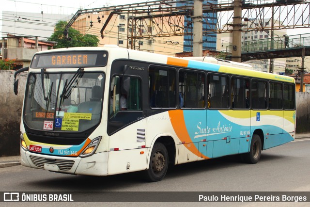 Transportes Santo Antônio RJ 161.146 na cidade de Duque de Caxias, Rio de Janeiro, Brasil, por Paulo Henrique Pereira Borges. ID da foto: 10830754.