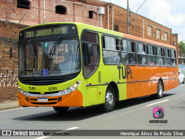 TUPi Transportes Urbanos Piracicaba 8269 na cidade de Piracicaba, São Paulo, Brasil, por Henrique Alves de Paula Silva. ID da foto: 10829487.