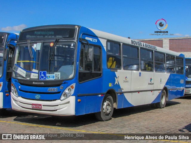 Onicamp Transporte Coletivo 4883 na cidade de Campinas, São Paulo, Brasil, por Henrique Alves de Paula Silva. Número da foto: #10740832.