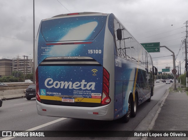 Viação Cometa 15100 na cidade de São Paulo, São Paulo, Brasil, por Rafael Lopes de Oliveira. ID da foto: 10738717.