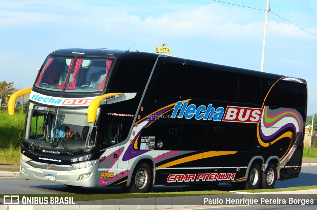 Flecha Bus 9956 na cidade de Balneário Camboriú, Santa Catarina, Brasil, por Paulo Henrique Pereira Borges. ID da foto: 10741385.