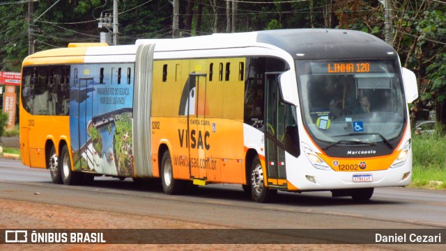 VISAC Viação Santa Clara 12002 na cidade de Foz do Iguaçu, Paraná, Brasil, por Daniel Cezari. Número da foto: #10739741.