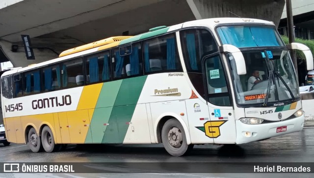 Empresa Gontijo de Transportes 14545 na cidade de Belo Horizonte, Minas Gerais, Brasil, por Hariel Bernades. ID da foto: 10738446.