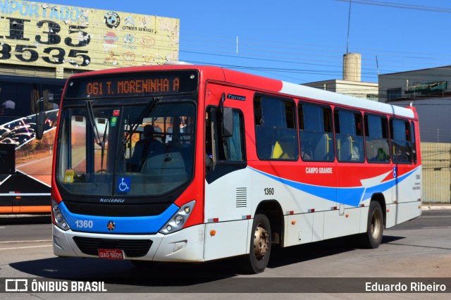 Viação Cidade Morena 1360 na cidade de Campo Grande, Mato Grosso do Sul, Brasil, por Eduardo Ribeiro. Número da foto: #10738875.