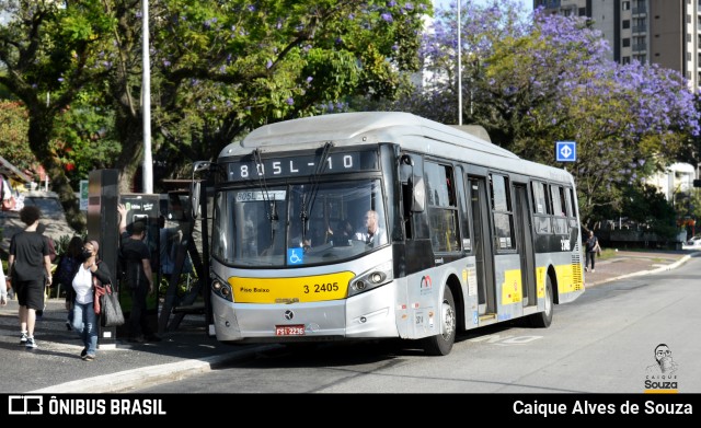 Viação Metrópole Paulista - Zona Leste 3 2405 na cidade de São Paulo, São Paulo, Brasil, por Caique Alves de Souza. Número da foto: #10740026.