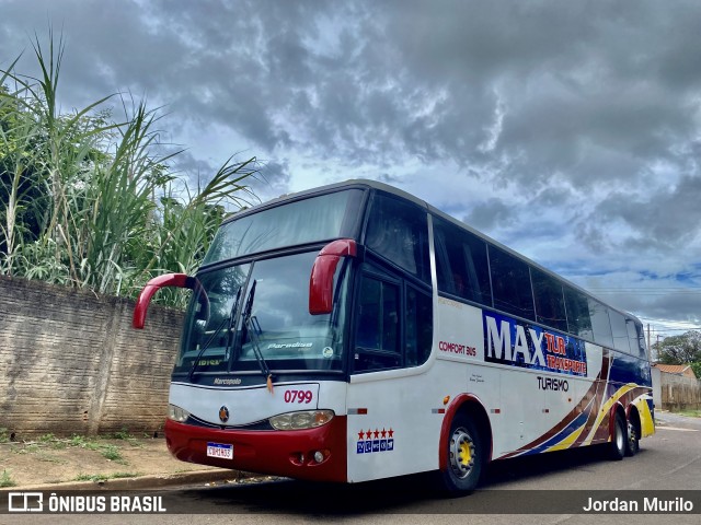 MaxTur Transporte Turismo 0799 na cidade de Jeriquara, São Paulo, Brasil, por Jordan Murilo. ID da foto: 10738882.