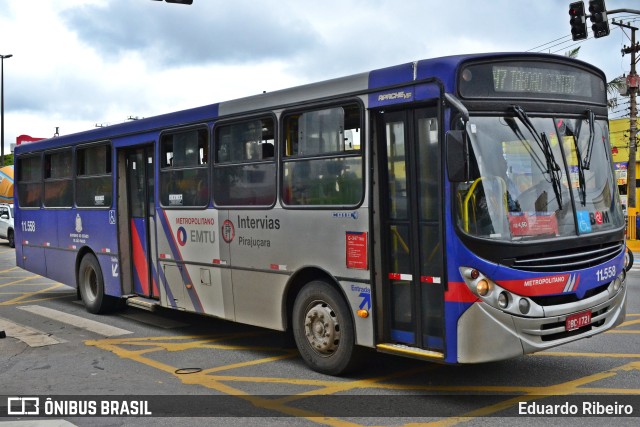 Viação Pirajuçara 11.558 na cidade de Taboão da Serra, São Paulo, Brasil, por Eduardo Ribeiro. ID da foto: 10738924.