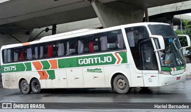 Empresa Gontijo de Transportes 21175 na cidade de Belo Horizonte, Minas Gerais, Brasil, por Hariel Bernades. Número da foto: #10739742.