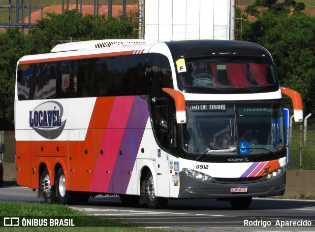 Locavél Transportes Rodoviários 0912 na cidade de Aparecida, São Paulo, Brasil, por Rodrigo  Aparecido. Número da foto: #10741062.