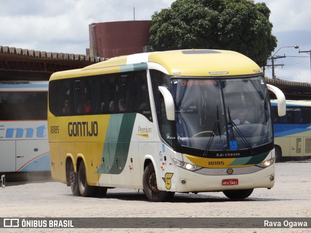 Empresa Gontijo de Transportes 18185 na cidade de Vitória da Conquista, Bahia, Brasil, por Rava Ogawa. ID da foto: 10740817.