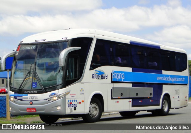 Auto Viação Bragança 11002 na cidade de São Paulo, São Paulo, Brasil, por Matheus dos Anjos Silva. Número da foto: #10739865.