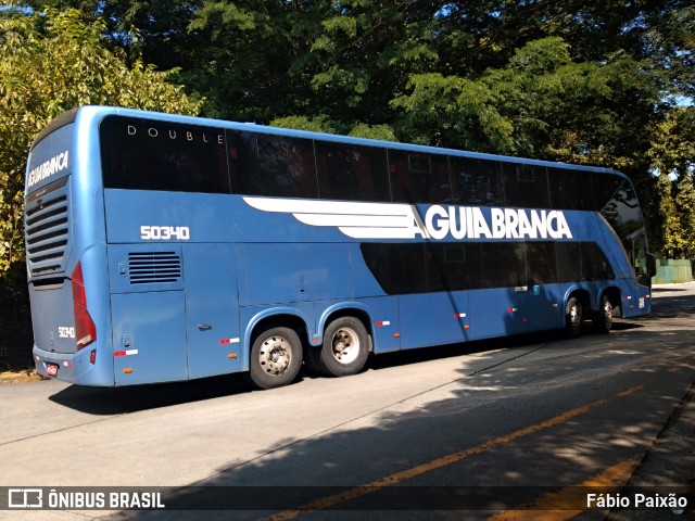 Viação Águia Branca 50340 na cidade de São Paulo, São Paulo, Brasil, por Fábio Paixão. Número da foto: #10738999.
