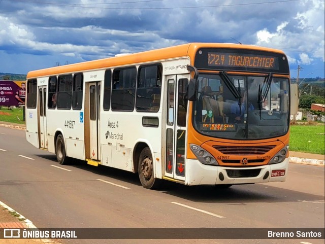 Auto Viação Marechal Brasília 441597 na cidade de Samambaia, Distrito Federal, Brasil, por Brenno Santos. Número da foto: #10739079.
